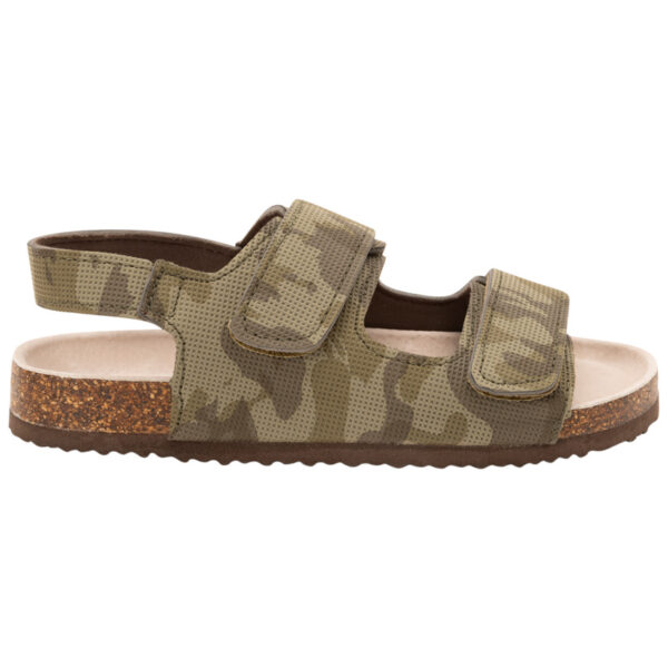 NU PIED VERT CAMOUFLAGE DOUBLE VELCROS
